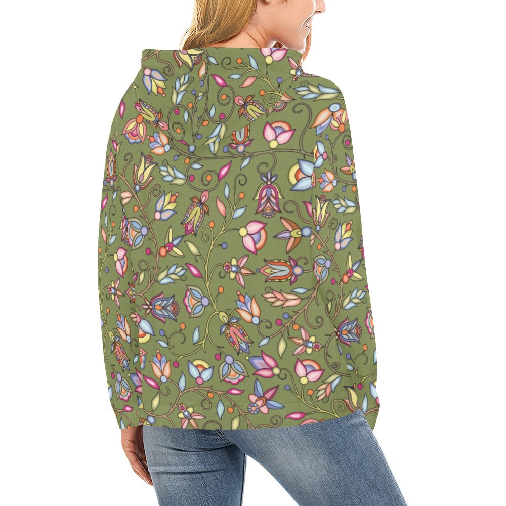 Buffalo Bloom Sage Hoodie for Women (USA Size)