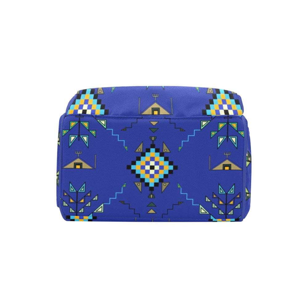 Bear Shield Dark Blue Multi-Function Diaper Backpack/Diaper Bag