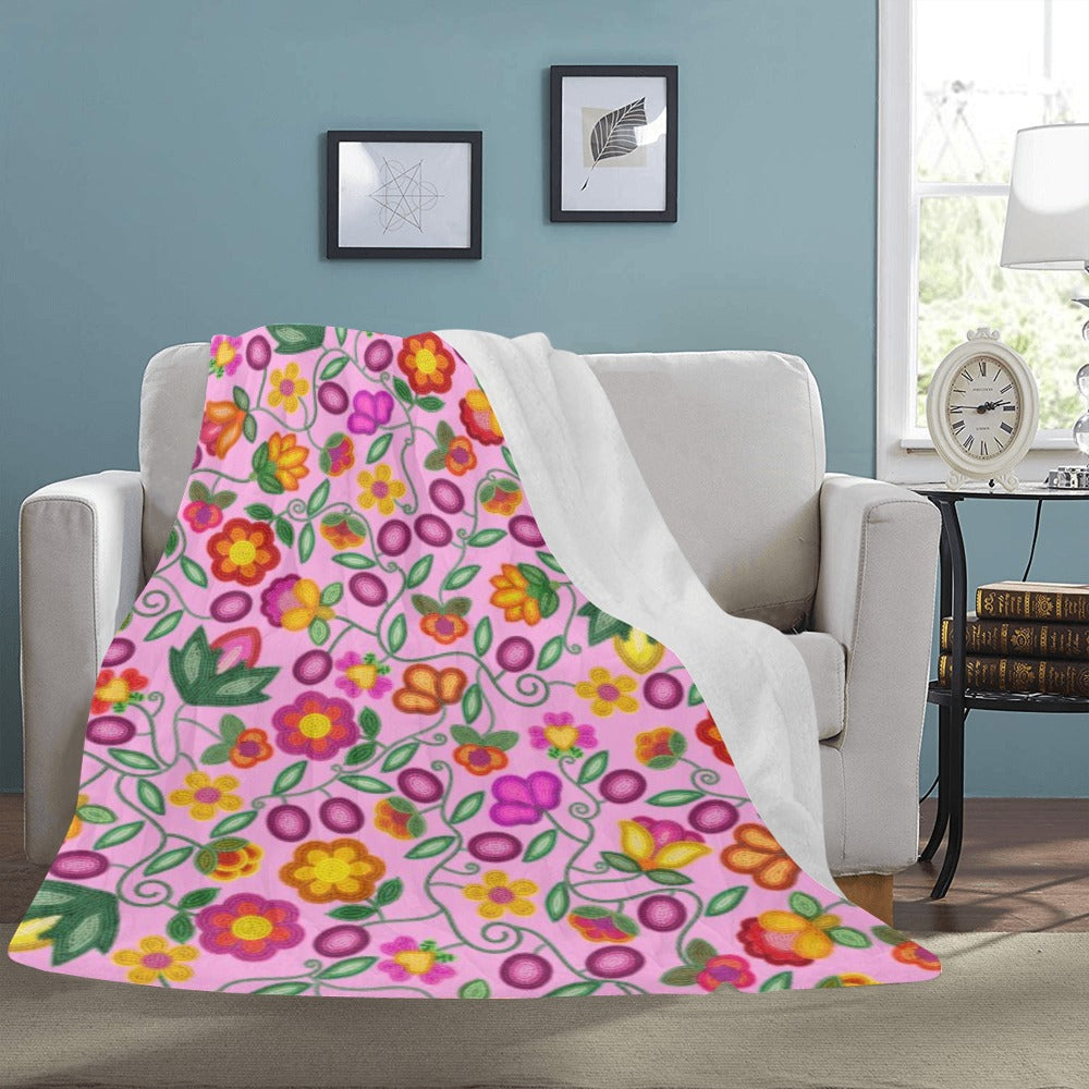 Boreal Bounty Pink Ultra-Soft Micro Fleece Blanket 60"x80"