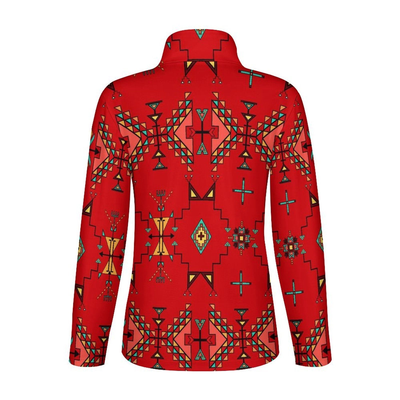 Thunder Flight Red Long Sleeve Yoga Shirt
