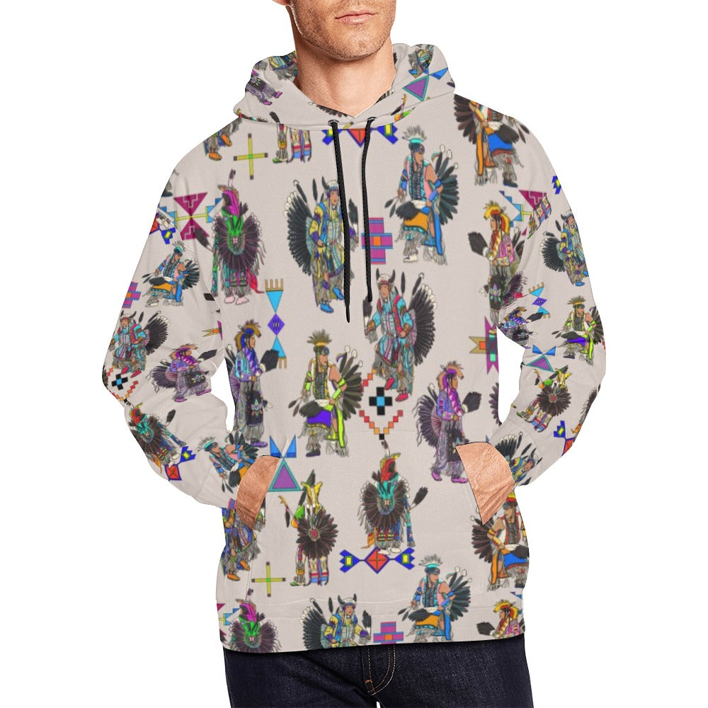 Men's Tradish Dancers Muslin White Hoodie for Men (USA Size)