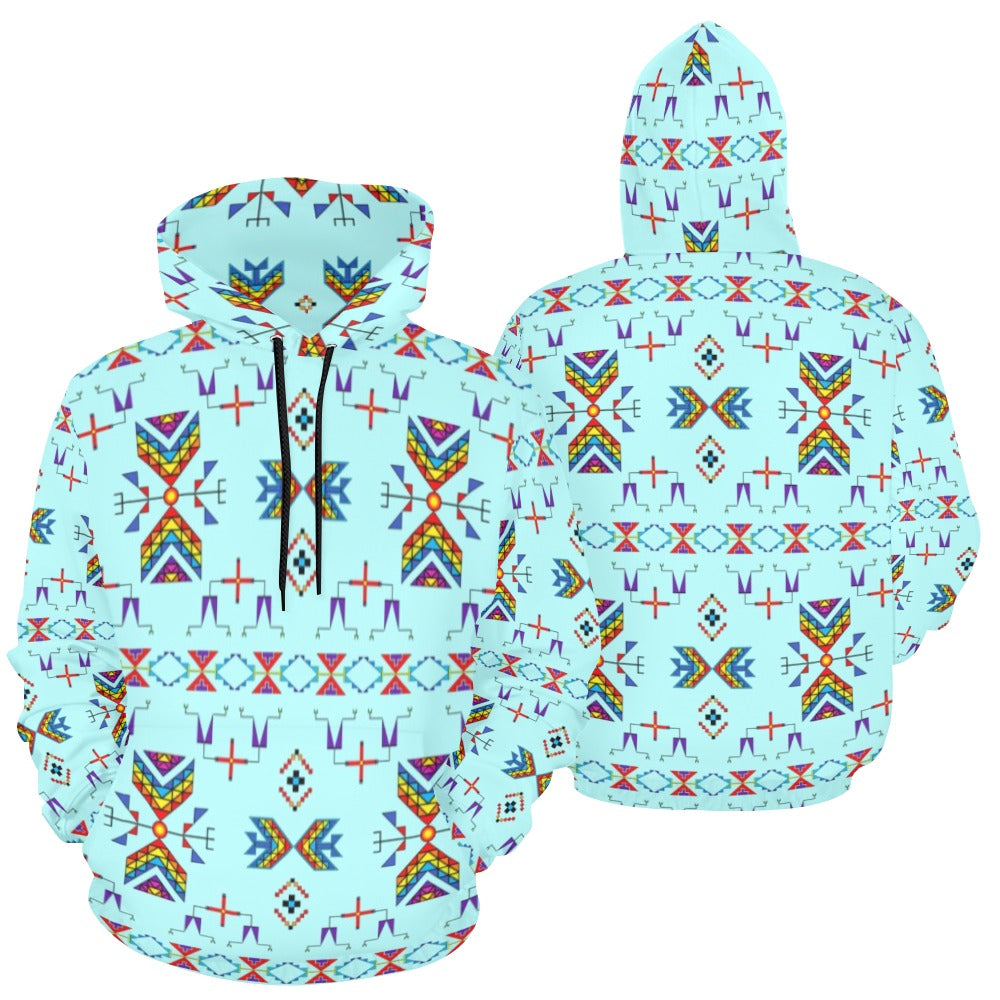 Rainy Chief Rainbow Robin Egg Hoodie for Women (USA Size)