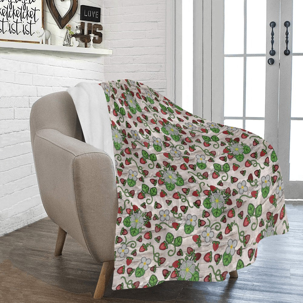 Strawberry Dreams Bright Birch Ultra-Soft Micro Fleece Blanket 50"x60"