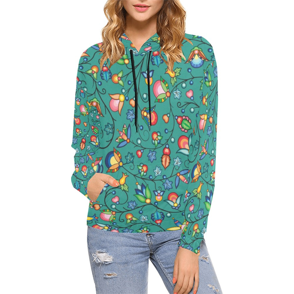 Prairie Plains Spirit Afternoon Sky Hoodie for Women (USA Size)