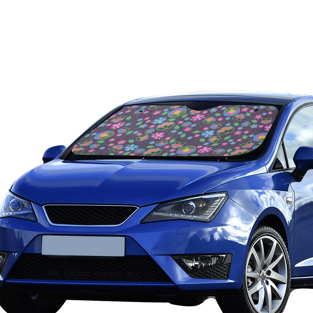 Turquoise Sunbeam Violet Car Sun Shade 55"x30"