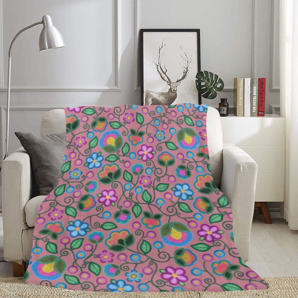 Turquoise Sunbeam Peach Ultra-Soft Micro Fleece Blanket 60"x80"