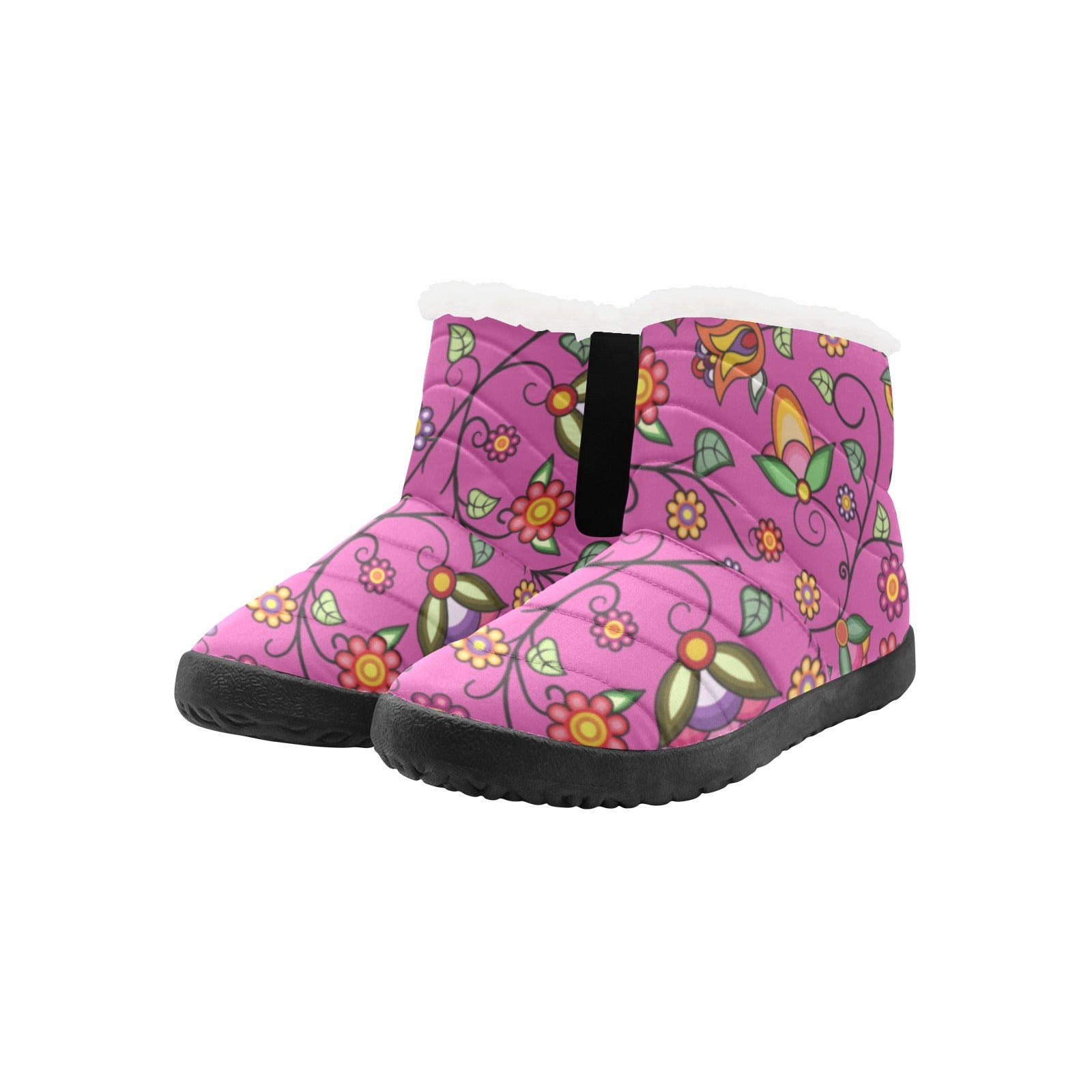 Heartbeat Petals Pink Men's Padded Winter Boot