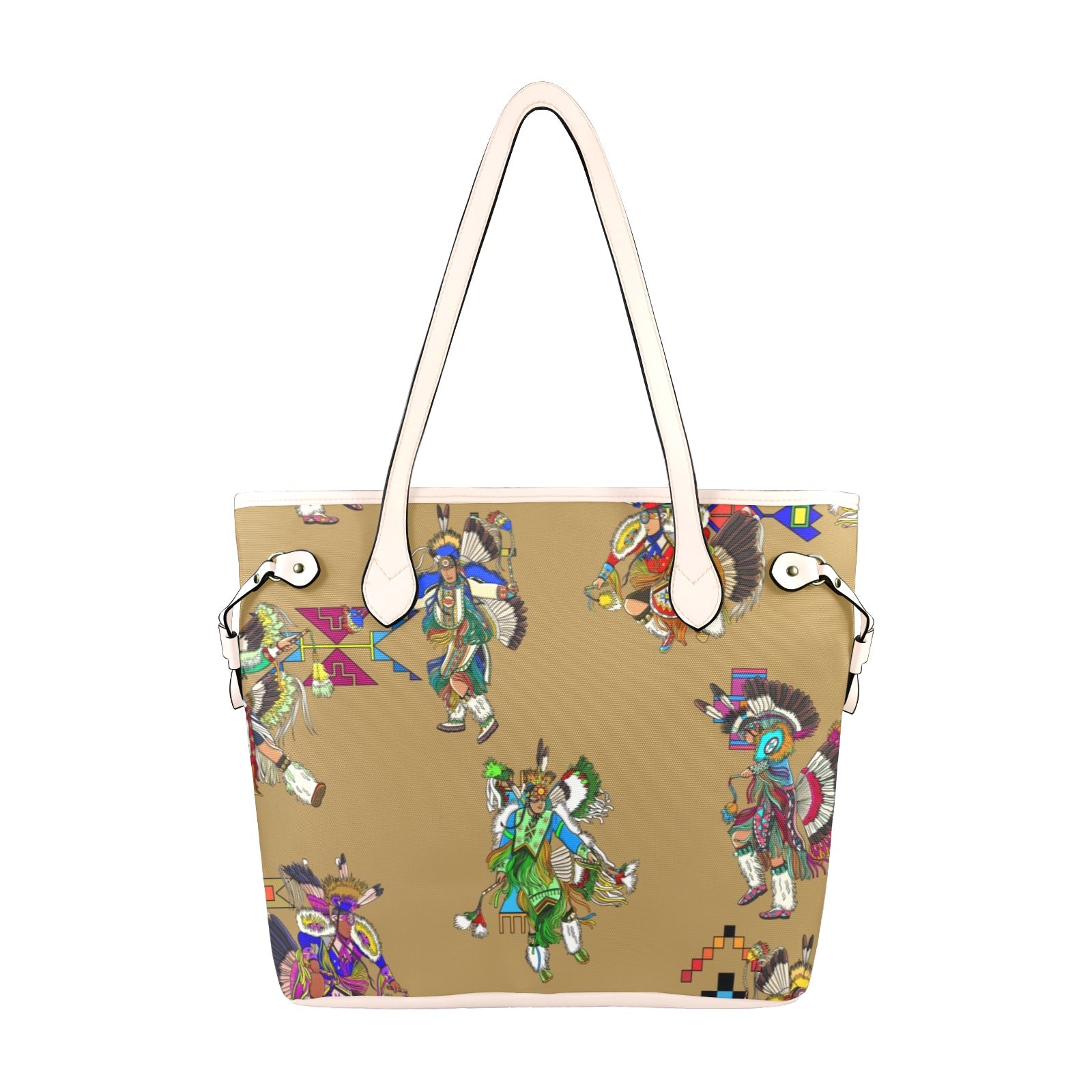 Men's Fancy Dancers Earth Clover Canvas Tote Bag