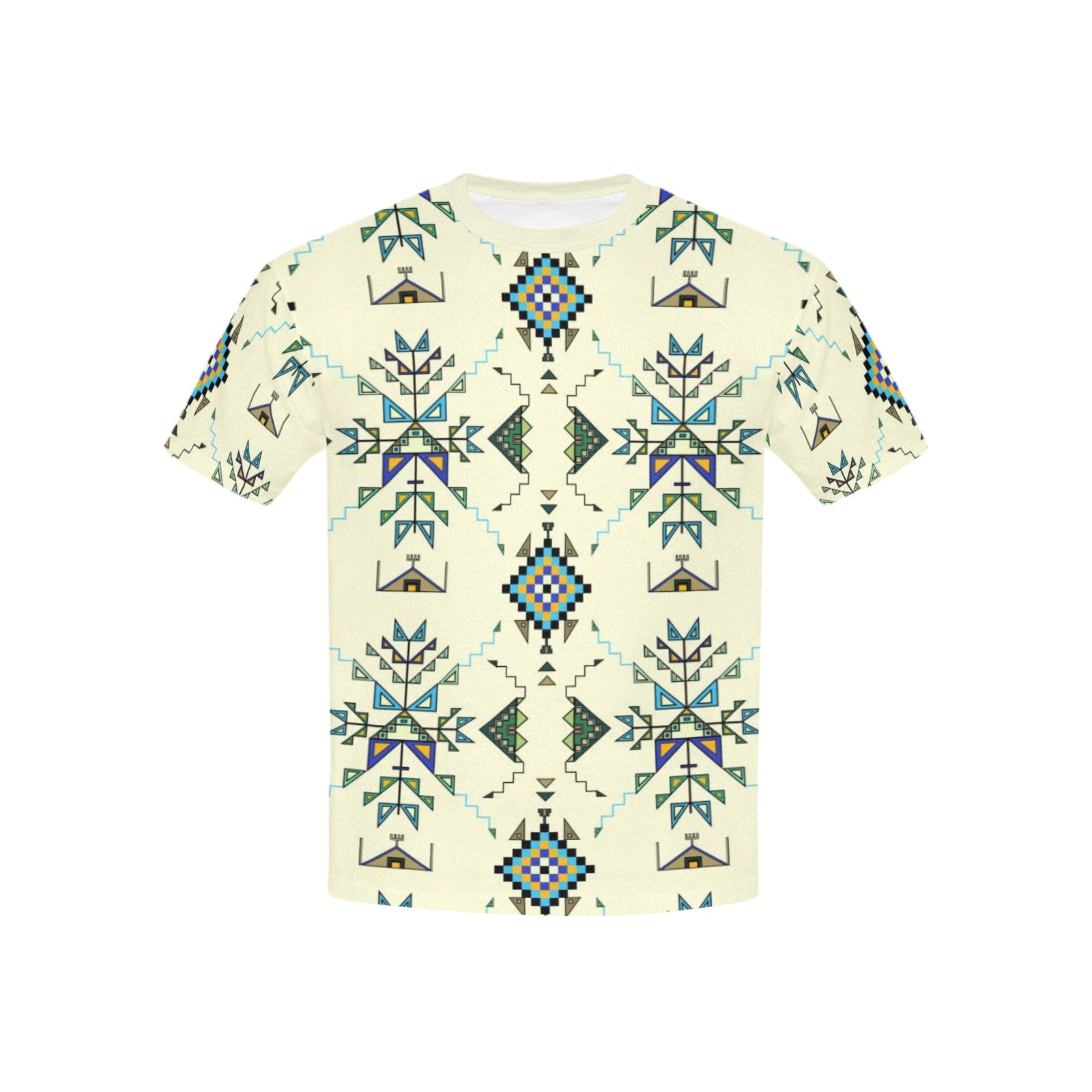Bear Shield Cream Kids' T-shirt (USA Size)