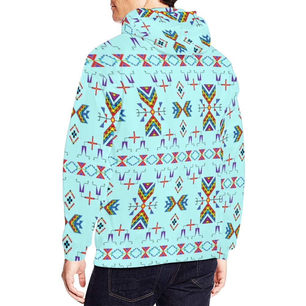 Rainy Chief Rainbow Robin Egg Hoodie for Men (USA Size)