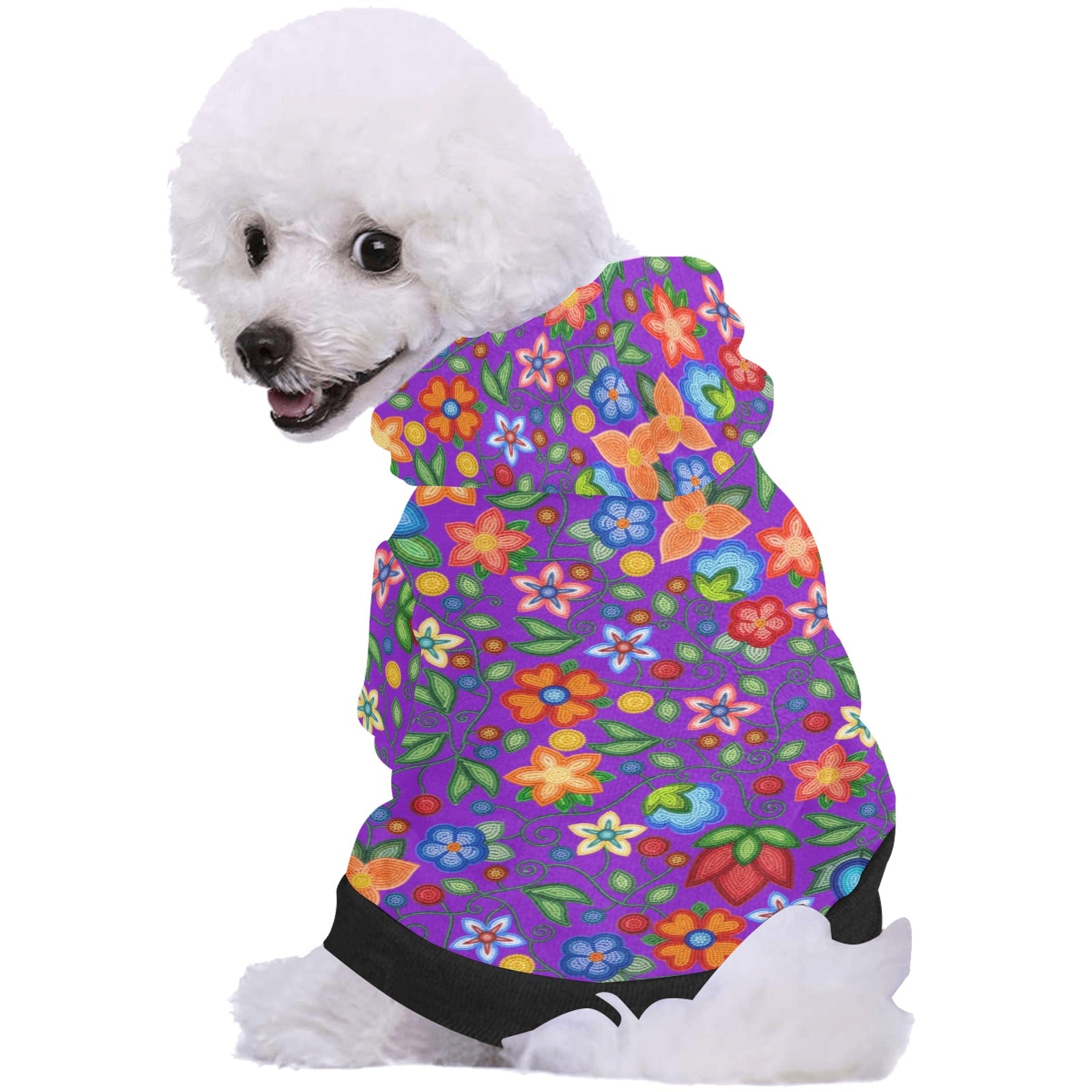 Morning Harmony Purple Pet Dog Hoodie