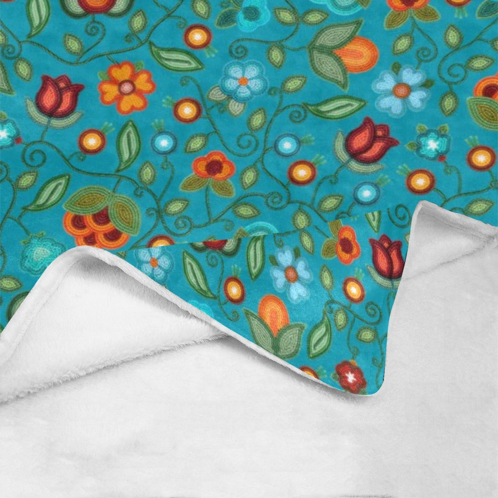 Prairie Fire Petals Ocean Ultra-Soft Micro Fleece Blanket 50"x60"