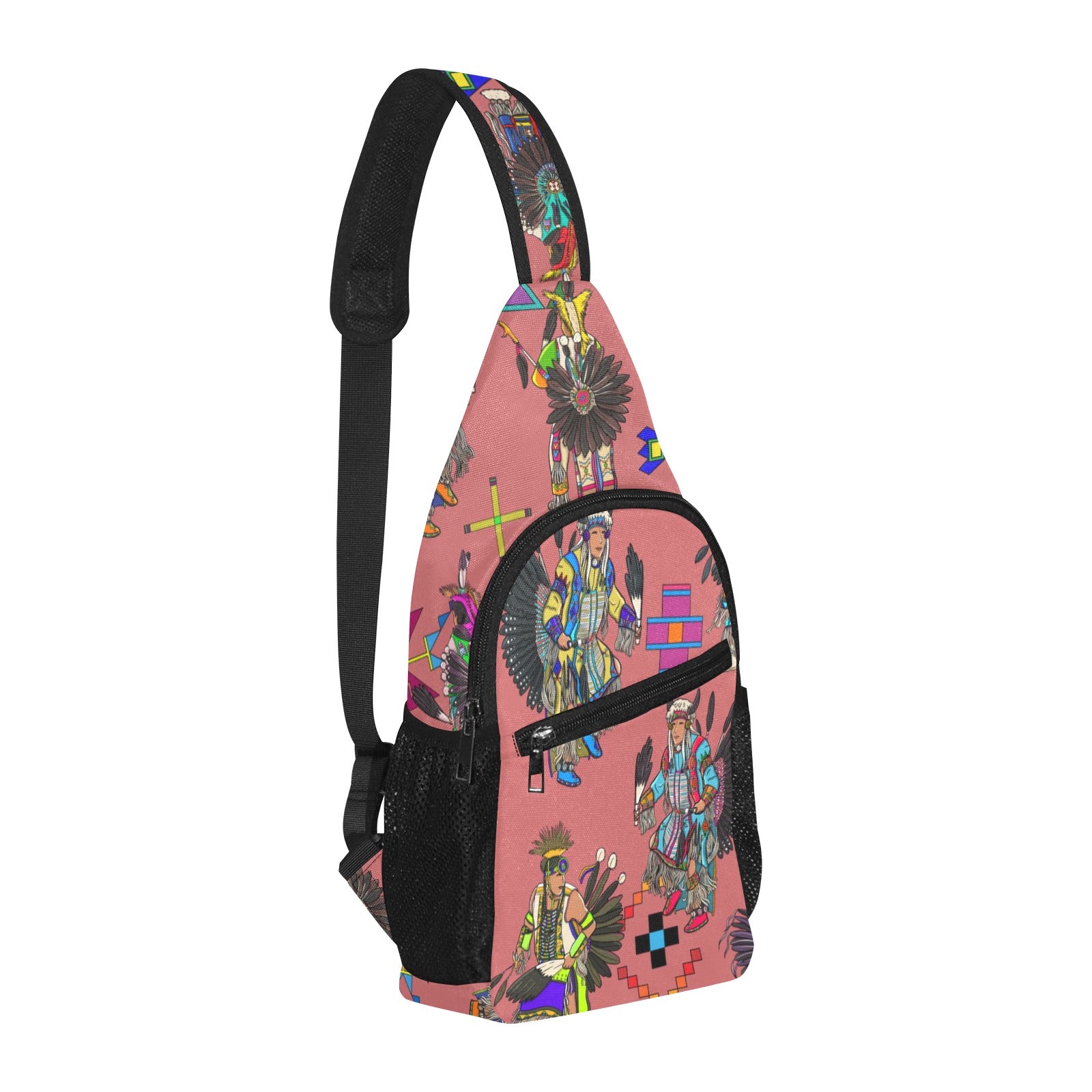 Men's Tradish Dancers Terra Cotta Chest Bag