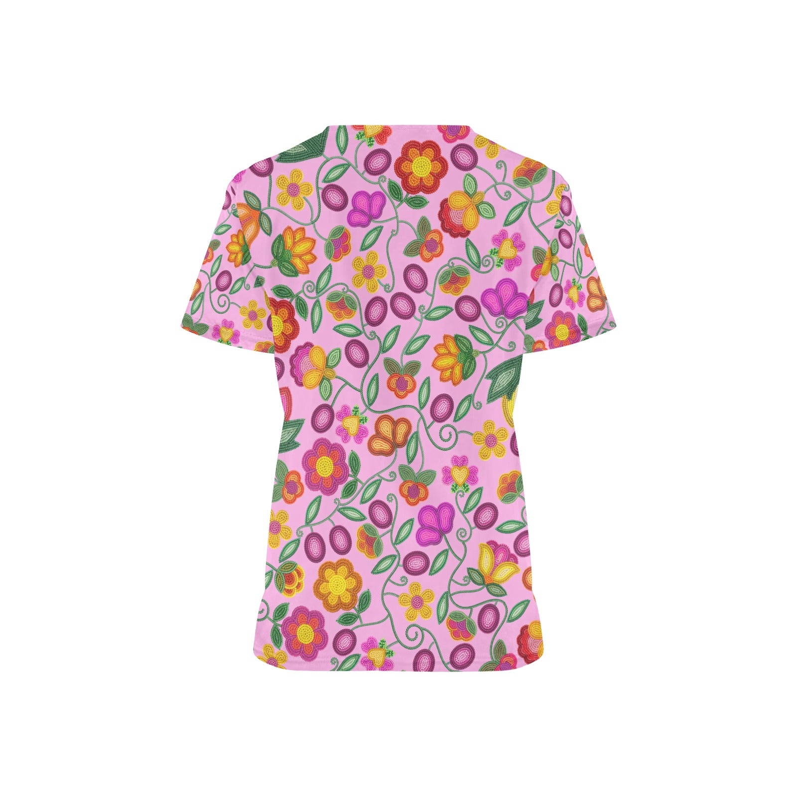 Boreal Bounty Pink Scrub Top