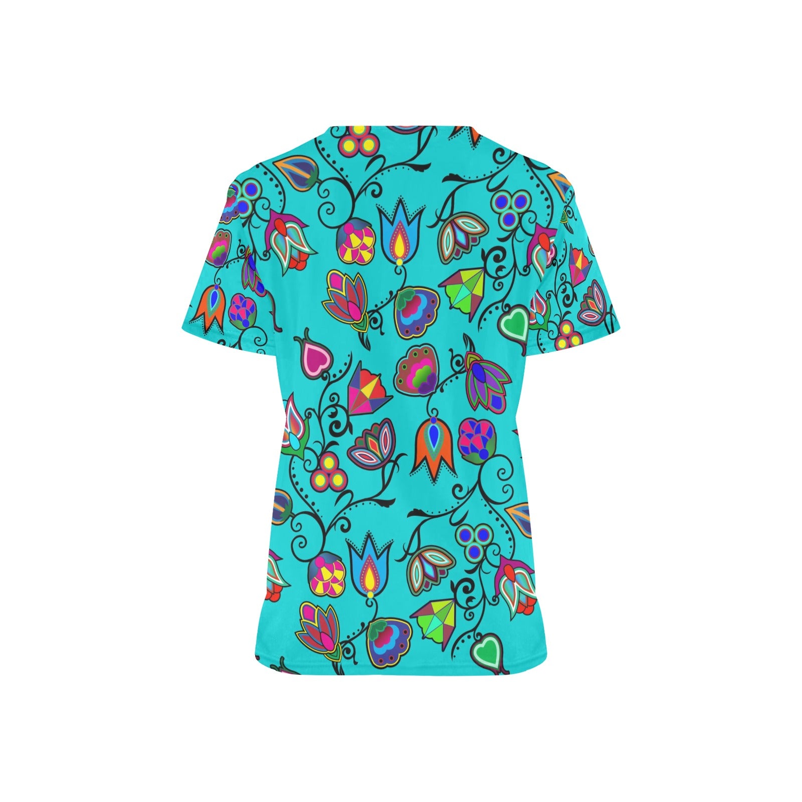 Indigenous Paisley Sky Scrub Top