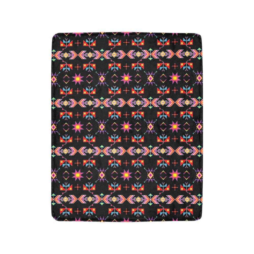 Scattered Generations Black Ultra-Soft Micro Fleece Blanket 40"x50"