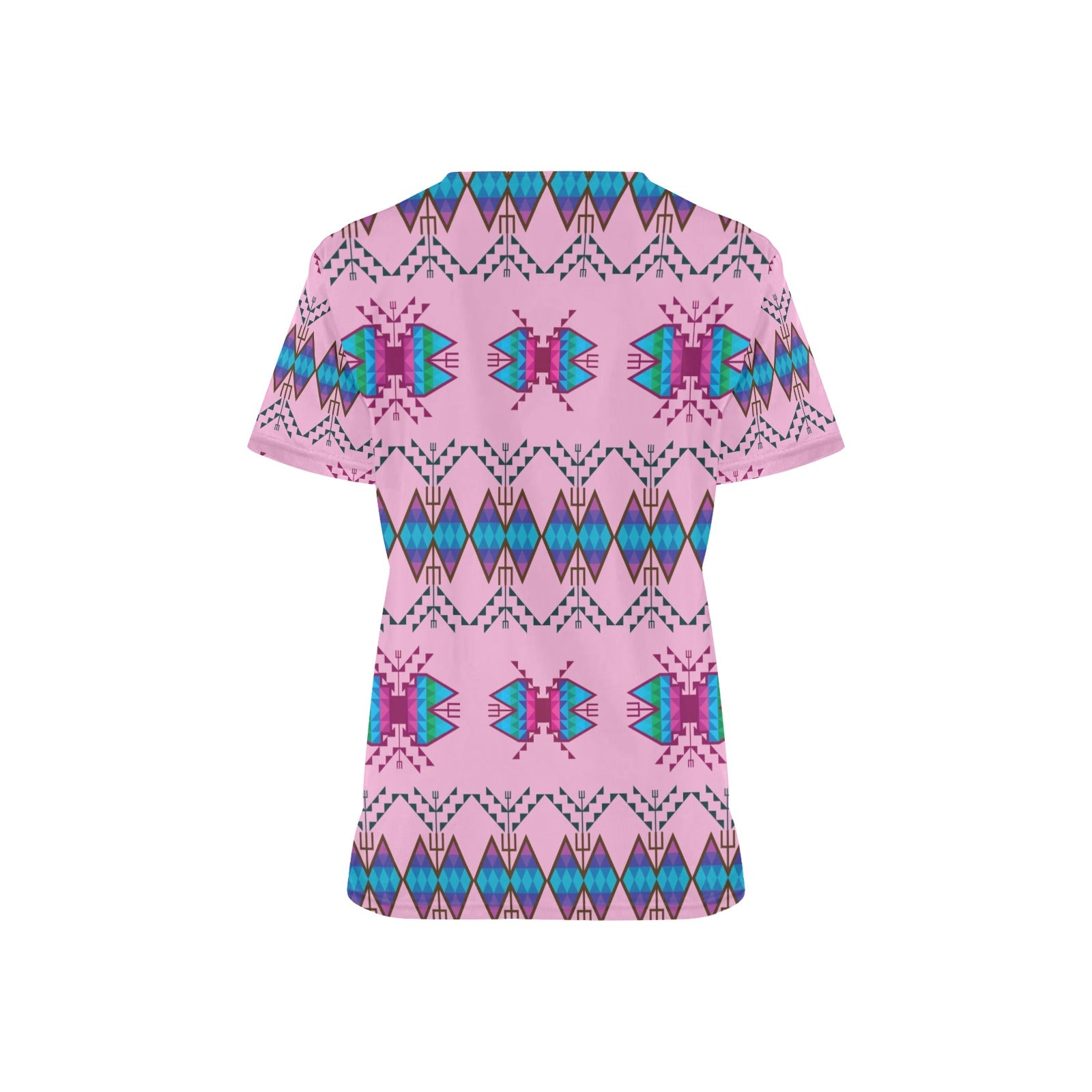 Sacred Trust Carnation Scrub Top