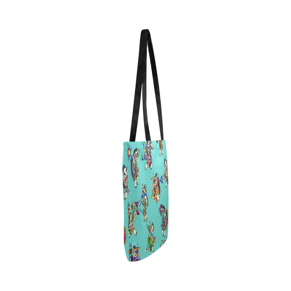 Men's Fancy Dancers Eggshell Blue Reusable Shopping Bag (Two sides)