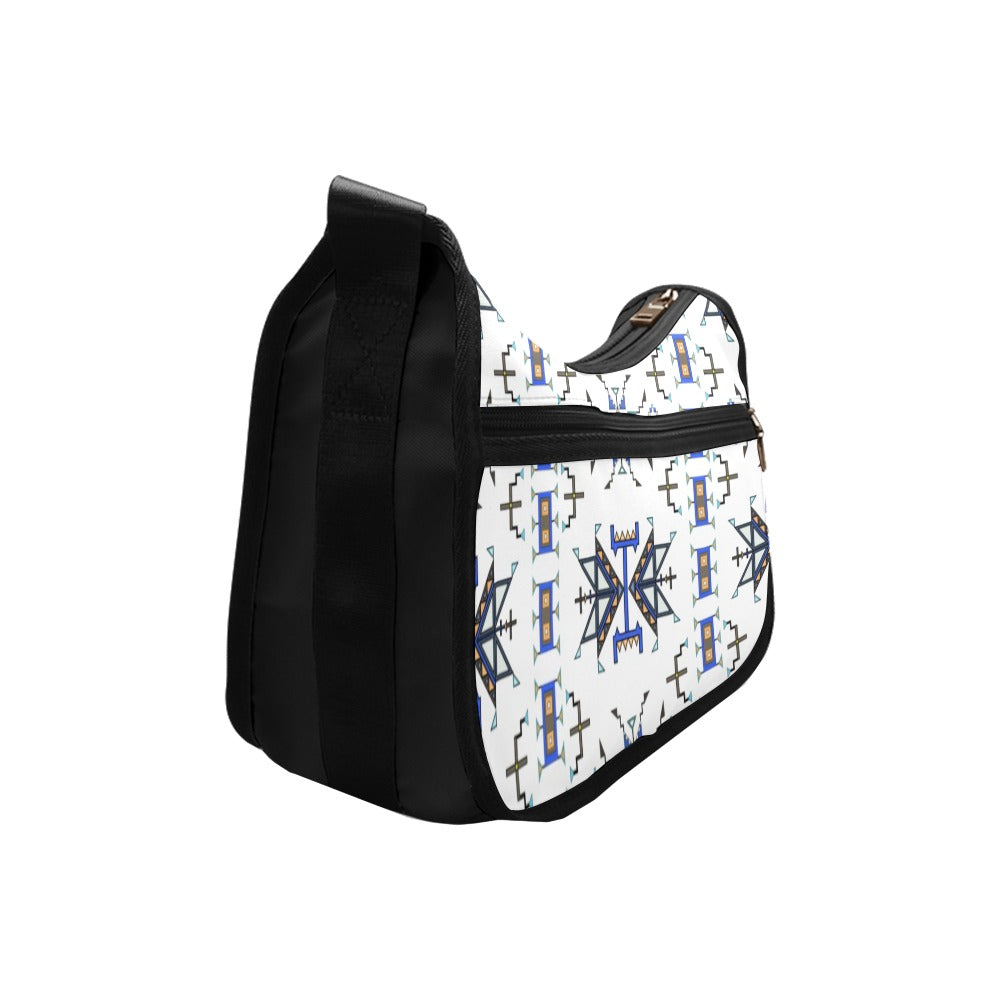 Eagle Strike Fabric White Crossbody Bag