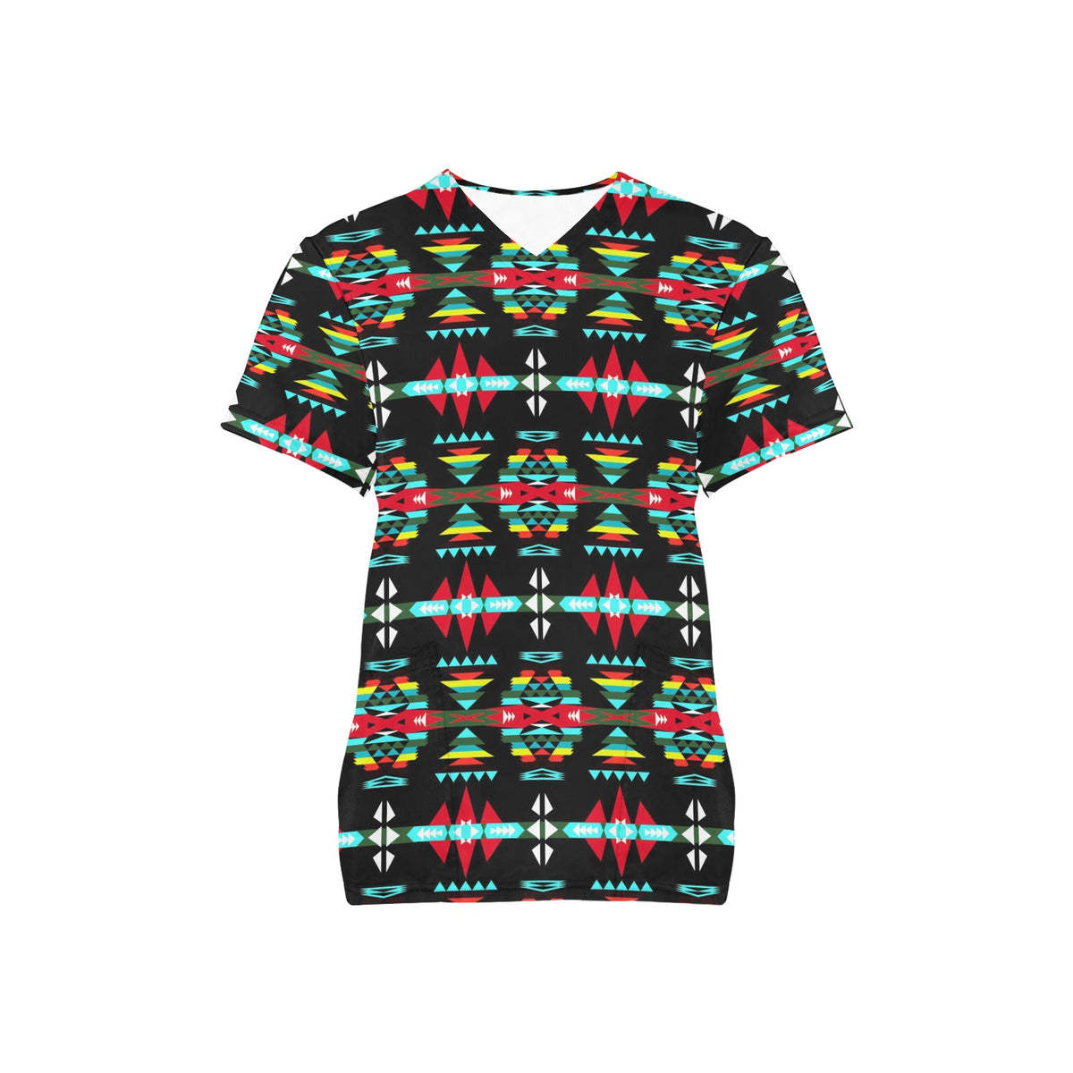 River Trail Sunset Scrub Top
