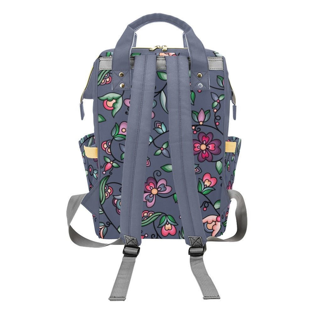Amber Evening Garland Blue Multi-Function Diaper Backpack/Diaper Bag