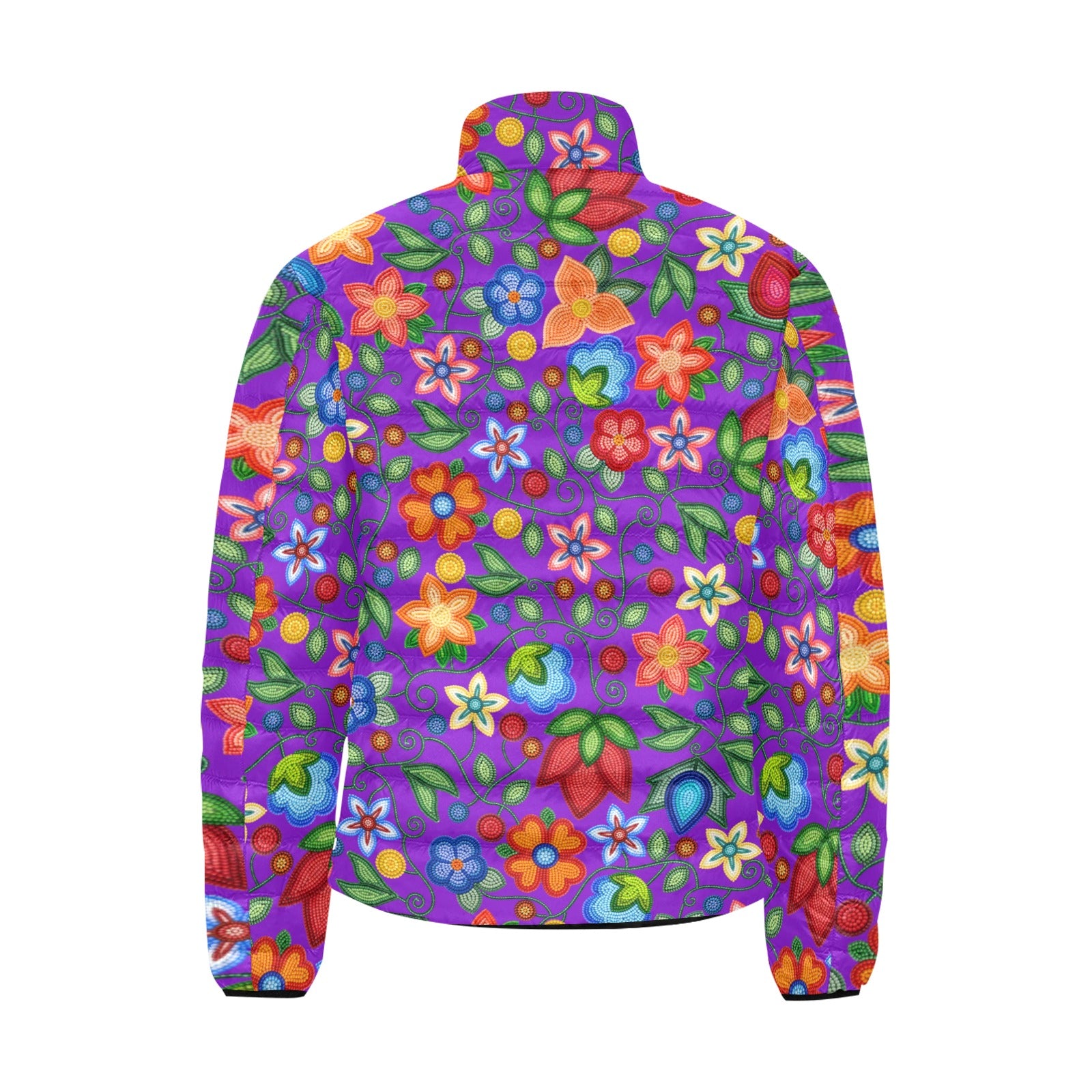 Morning Harmony Purple Men's Padded Jacket