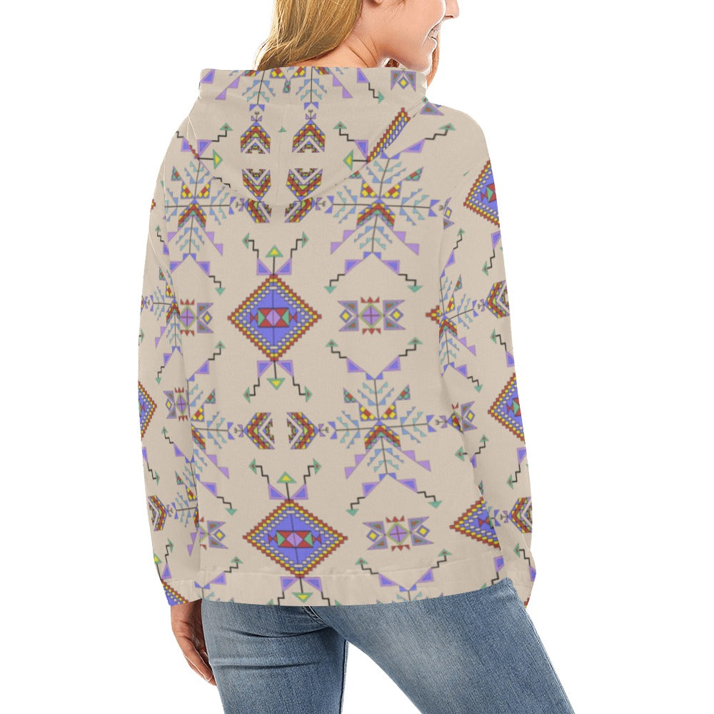 Buffalo Jump Hide Hoodie for Women (USA Size)