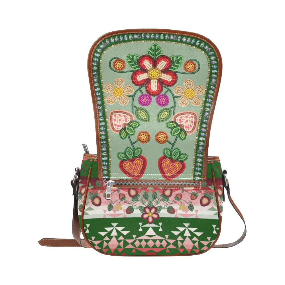 Sacred Berry Sage Saddle Bag/Large