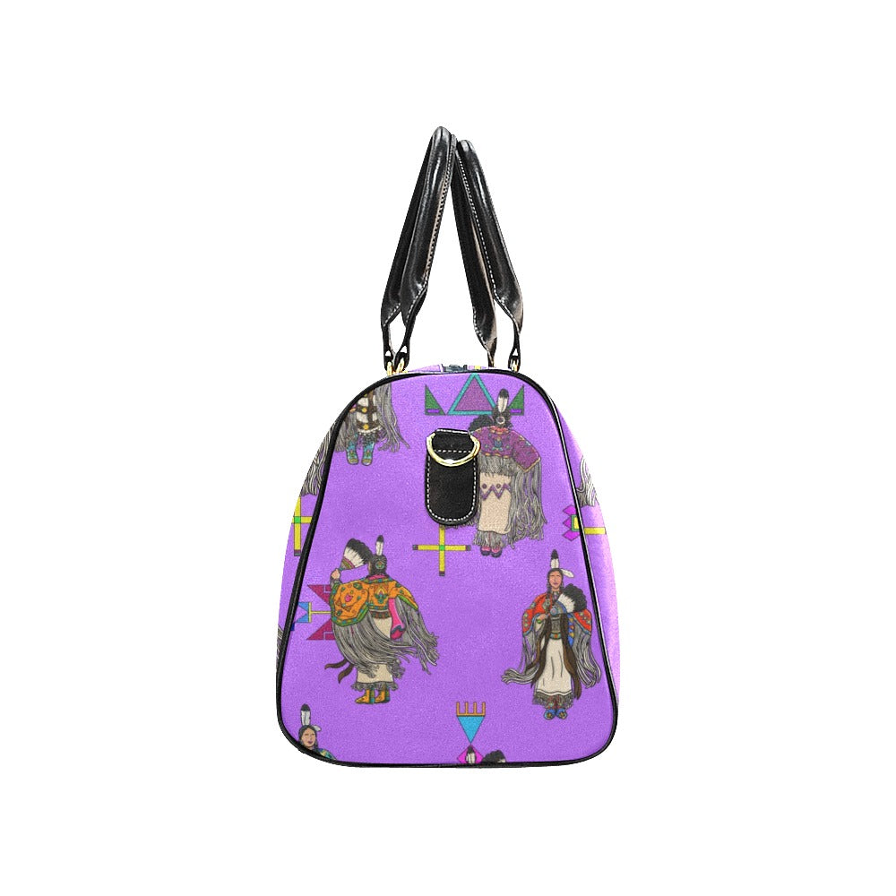 Women's Tradish Dancers Purple Waterproof Travel Bag/Small