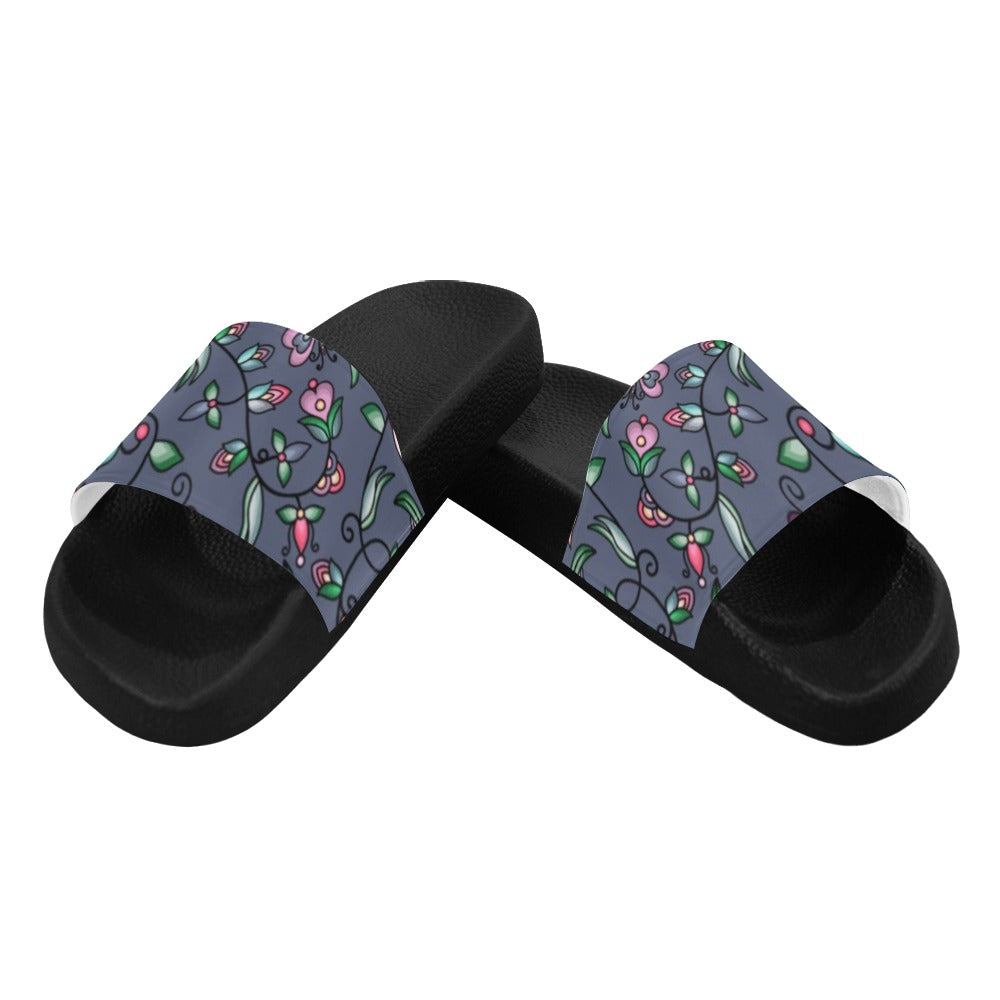 Amber Evening Garland Blue Men's Slide Sandals
