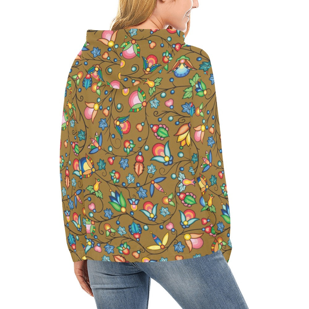 Prairie Plains Spirit Fall Leaves Hoodie for Women (USA Size)
