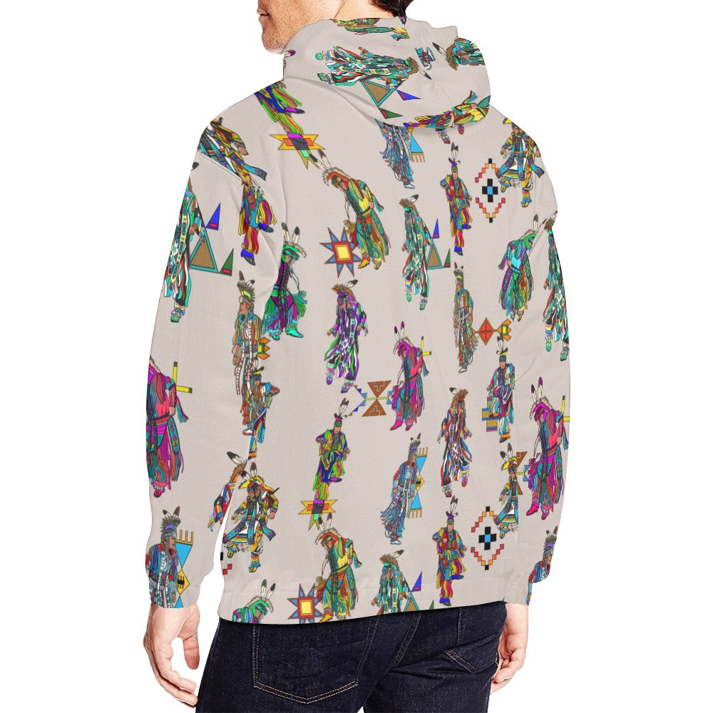 Men's Grass Dancers Muslin Hoodie for Men (USA Size)