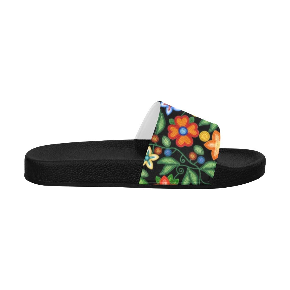 Morning Harmony Black Women's Slide Sandals