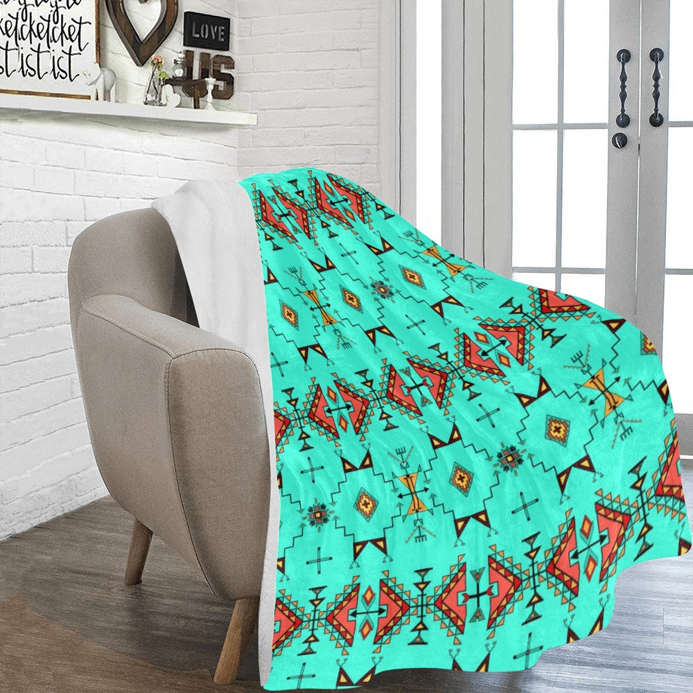 Thunder Flight Turquoise Ultra-Soft Micro Fleece Blanket 60"x80"