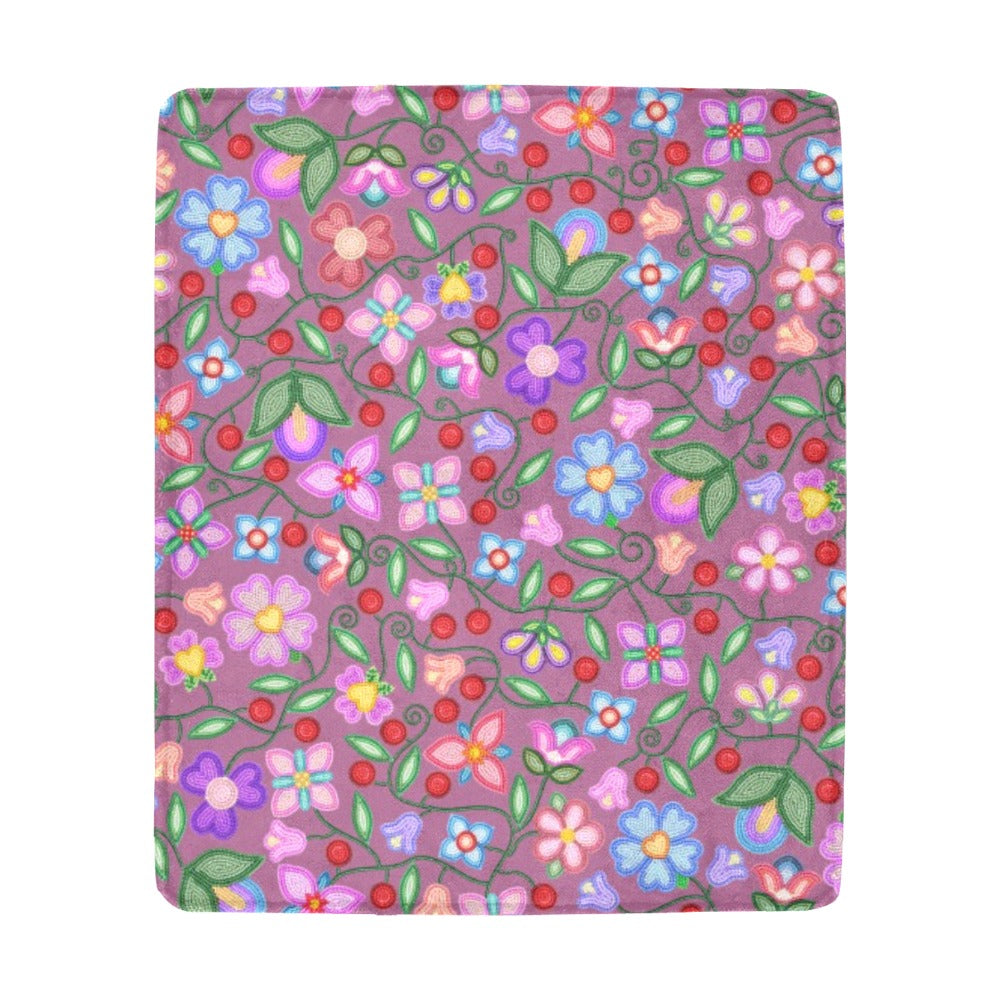 Petal Harmony Dusty Rose Ultra-Soft Micro Fleece Blanket 50"x60"