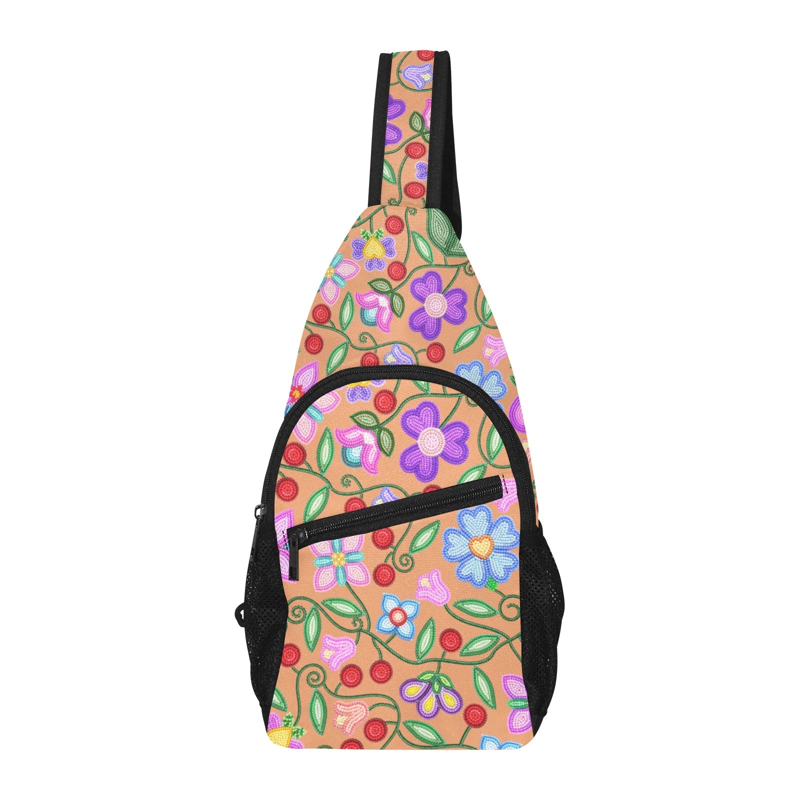 Petal Harmony Terracotta Chest Bag