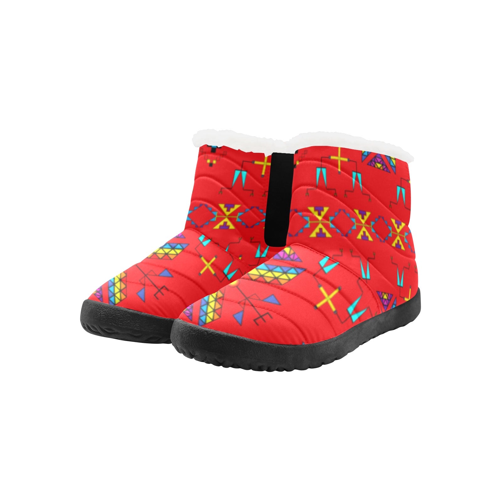 Rainy Chief Rainbow Red Women's Padded Winter Boot