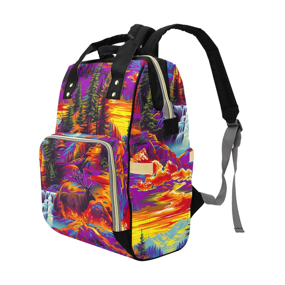 Elk Camo Multi-Function Diaper Backpack/Diaper Bag