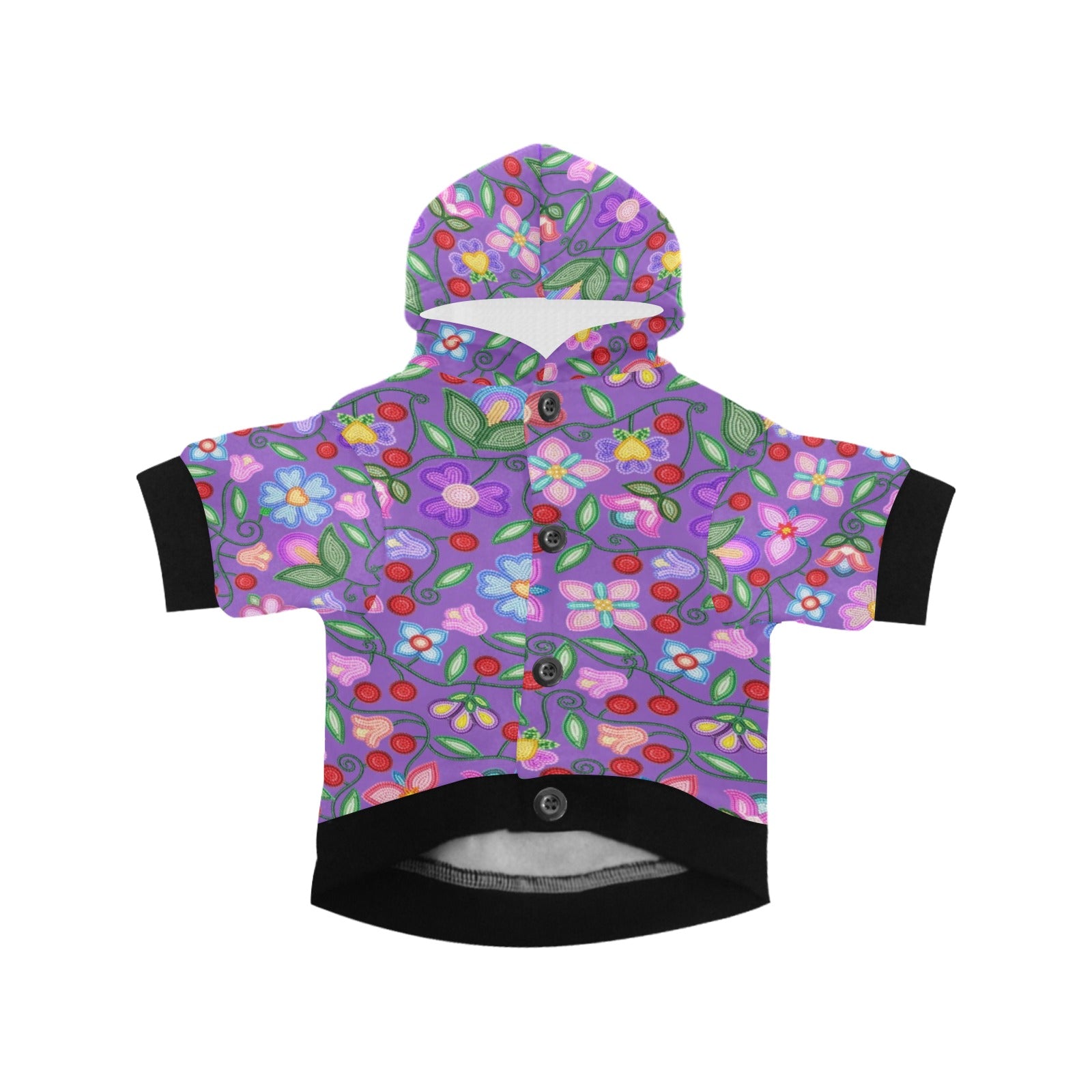 Petal Harmony Lavender Pet Dog Hoodie