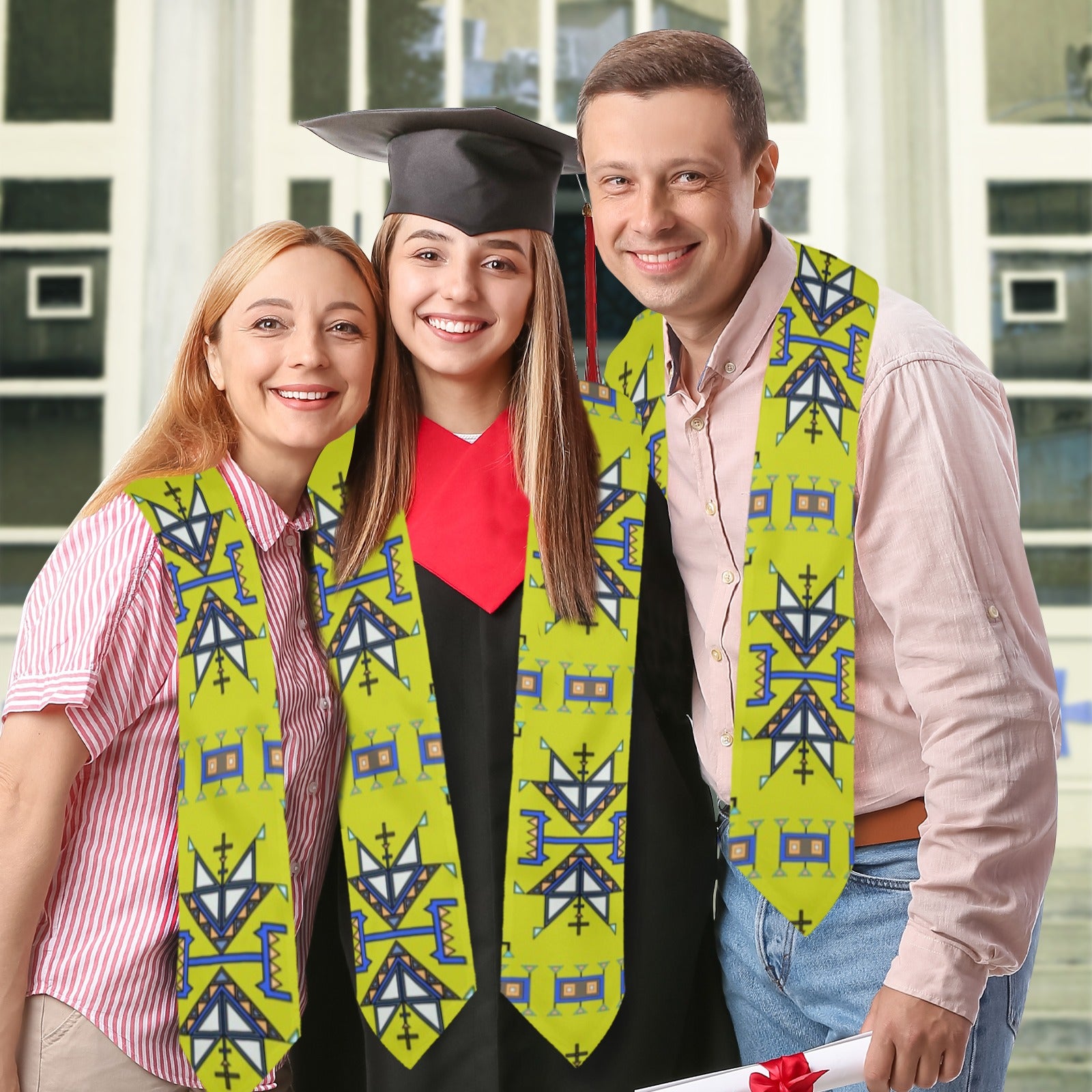 Eagle Strike Lime Graduation Stole