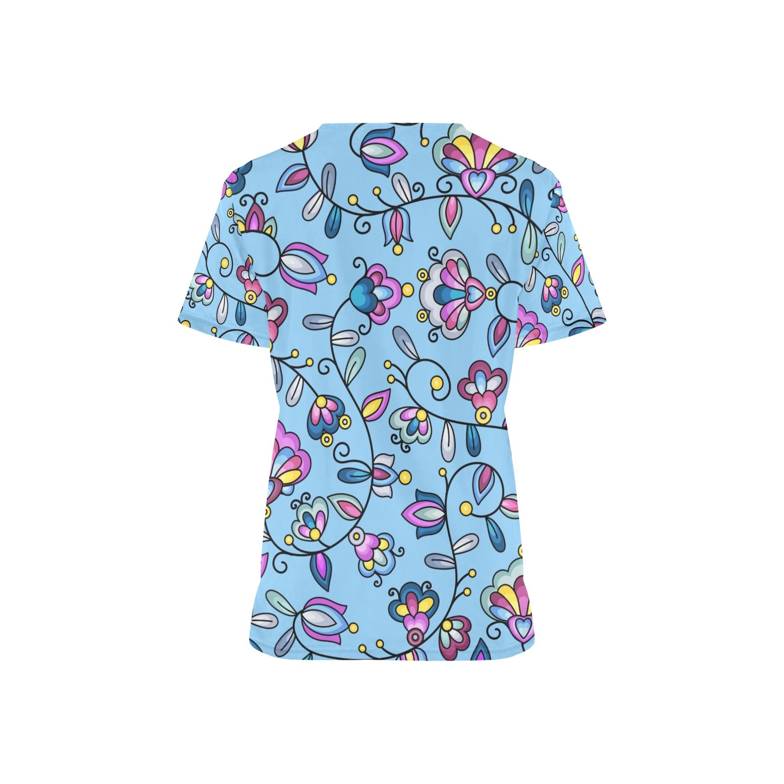 Autumn Bundle Blessing Blue Scrub Top