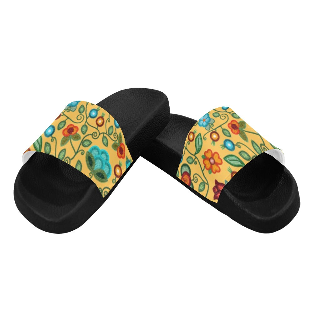 Prairie Fire Petals Honey Men's Slide Sandals