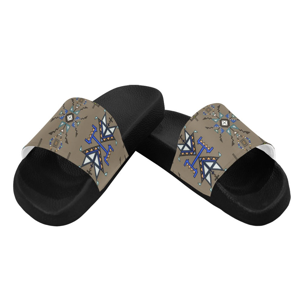 Eagle Strike Brown Women's Slide Sandals