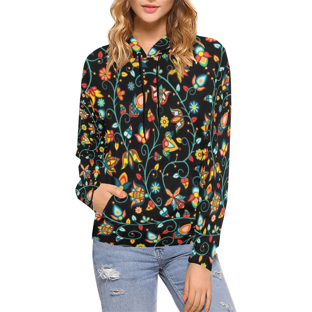 Thorny Path Black Hoodie for Women (USA Size)