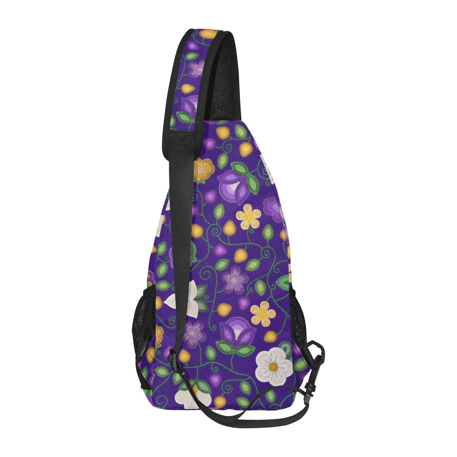 Midnight Moss Bloom Aubergine Chest Bag