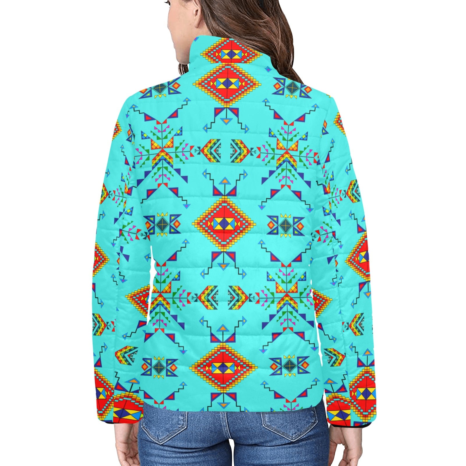 Buffalo Jump Turquoise Women's Padded Jacket