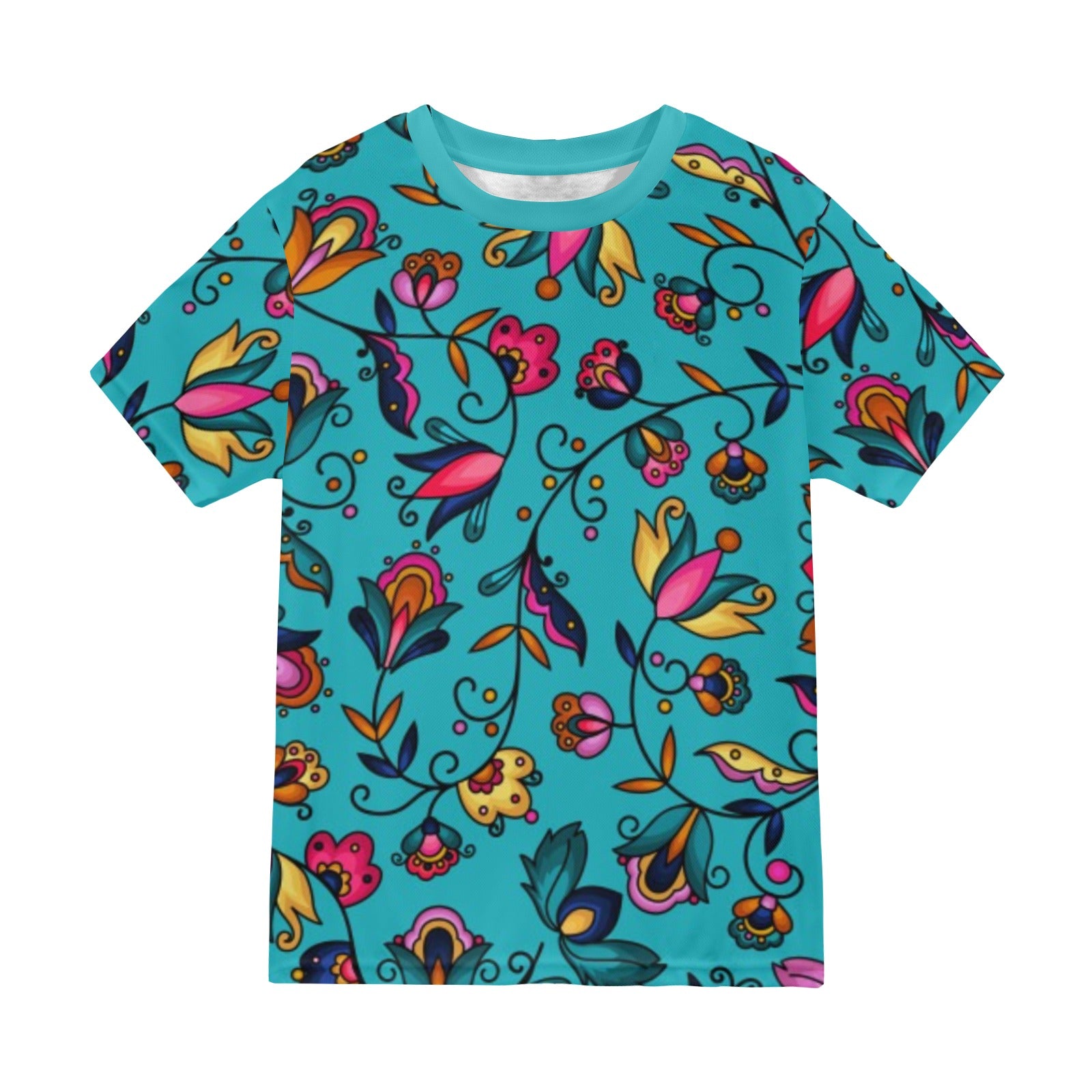Copper Prairie Petals Turquoise T-shirt for Men