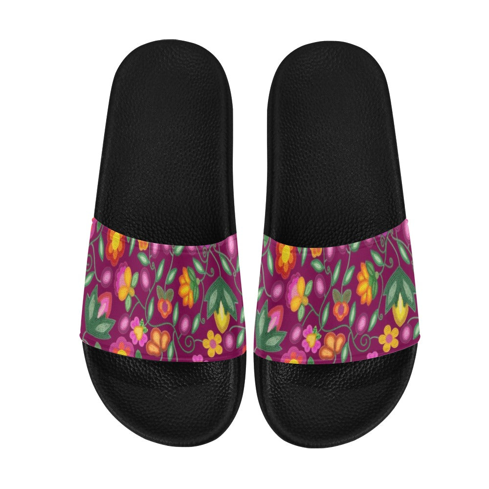 Boreal Bounty Dark Magenta Women's Slide Sandals