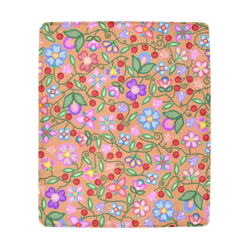 Petal Harmony Terracotta Ultra-Soft Micro Fleece Blanket 50"x60"