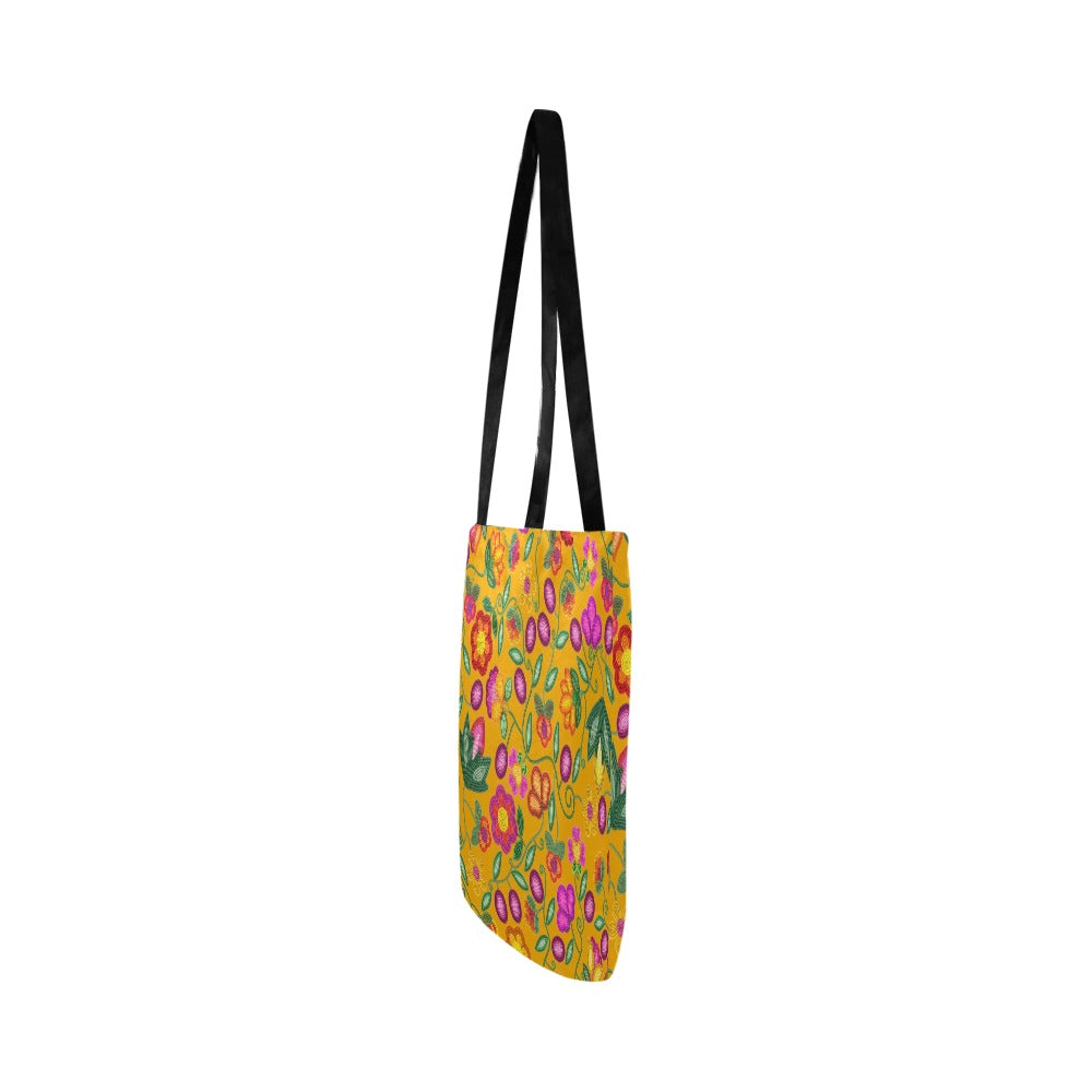 Boreal Bounty Yellow Reusable Shopping Bag (Two sides)